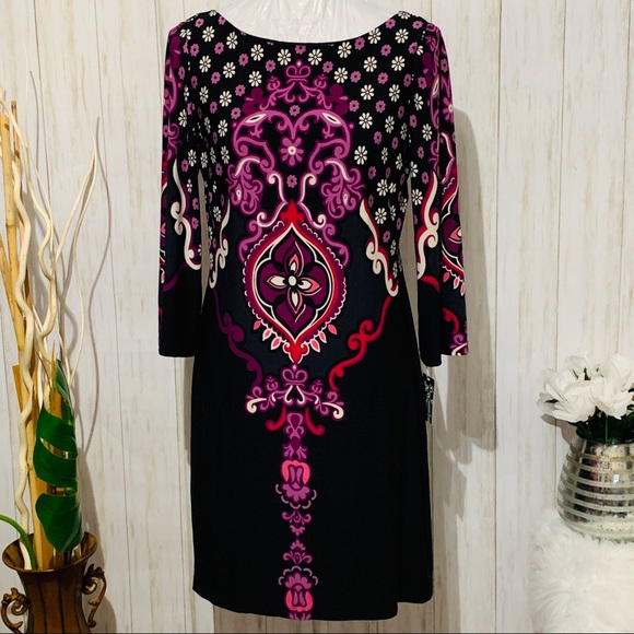 Anthropologie Dresses & Skirts - Anthropologie Lucy & Laurel  Black Floral Dress 10